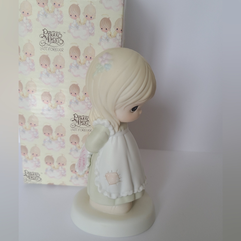 Vintage Precious Moments God Love Valentine Collectible Porcelain Figurine